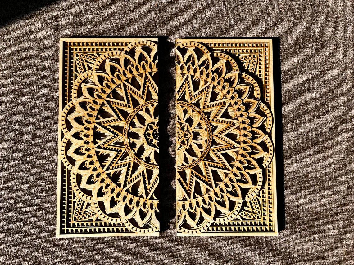 Wood Mandala Art | Wooden Wall Decor