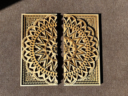 Wood Mandala Art | Wooden Wall Decor