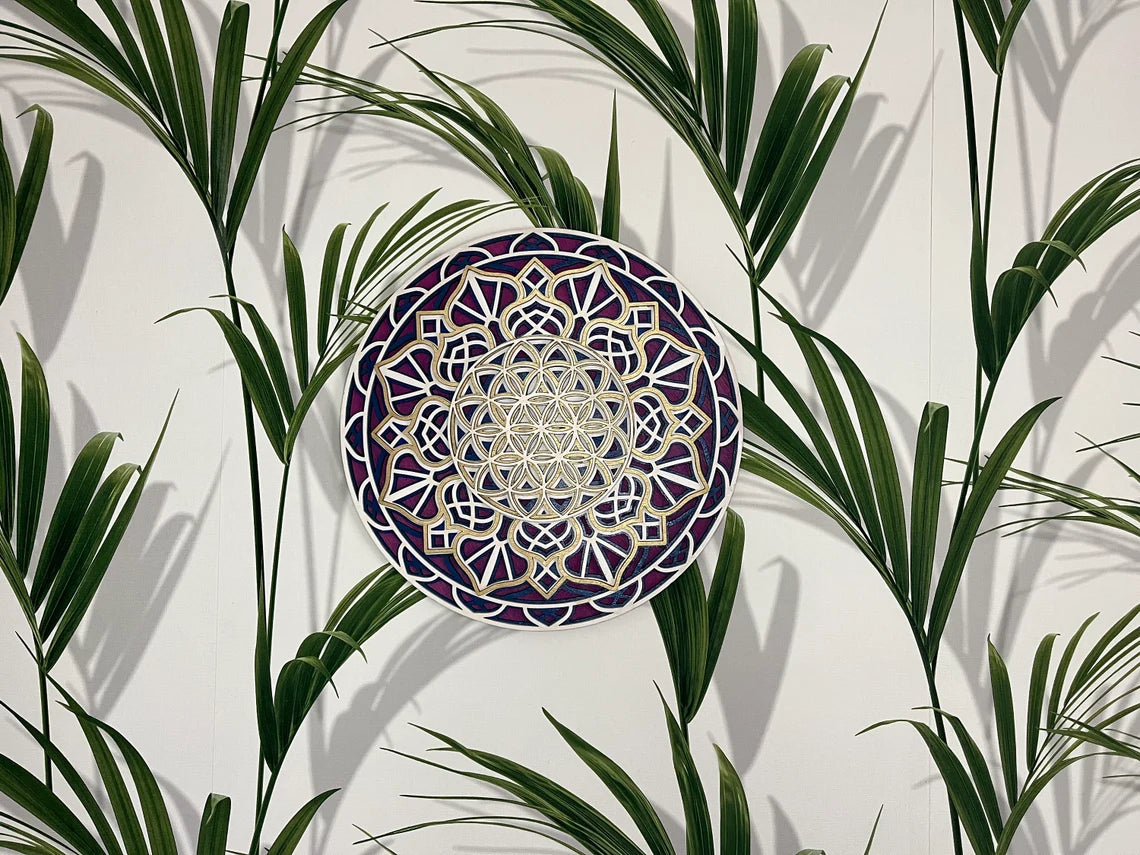 Flower Of Life Sacred Geometry | Wooden Wall Decor