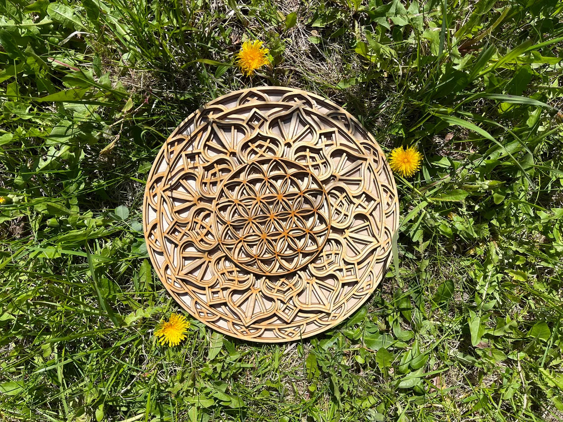 Flower Of Life Sacred Geometry | Wooden Wall Decor