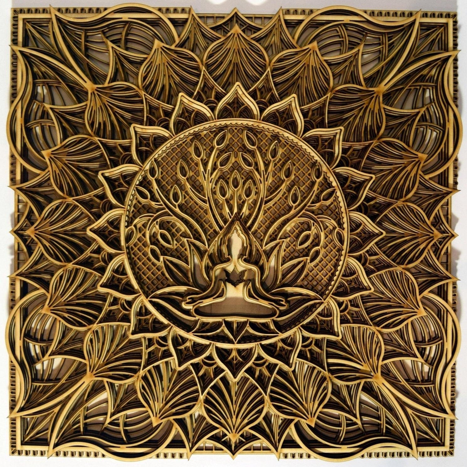 Tree Of Life. Yoga Art | Wooden Wall Decor