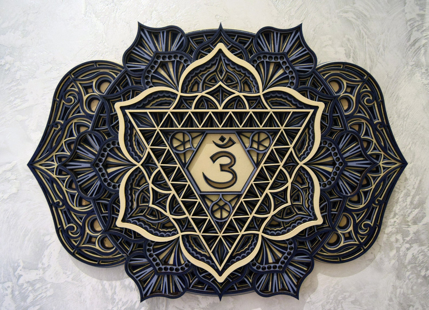 Third Eye Chakra, Geometric |  Wooden Wall Decor