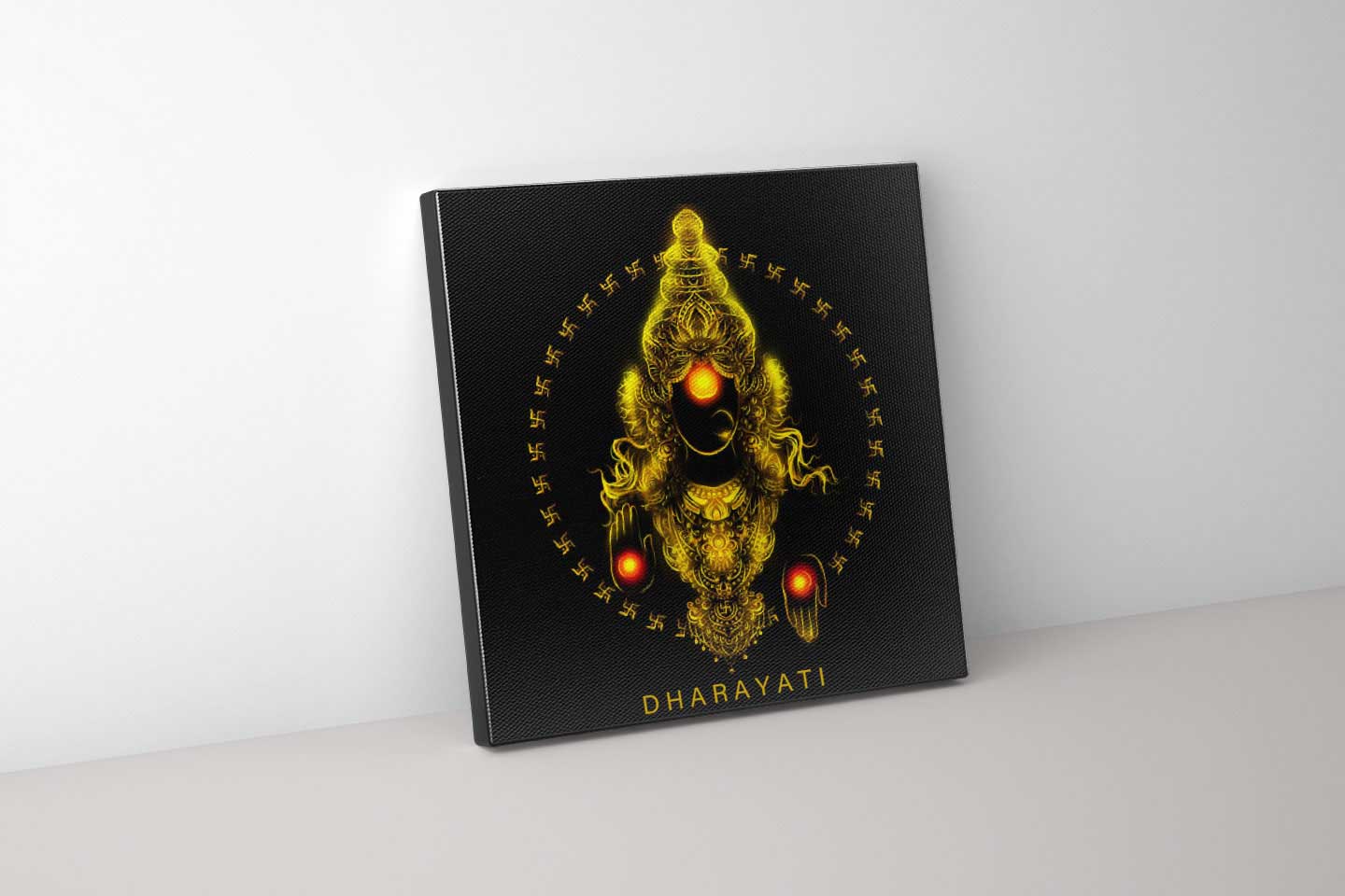 Goddess Lakshmi: Divine Abundance - Canvas Art