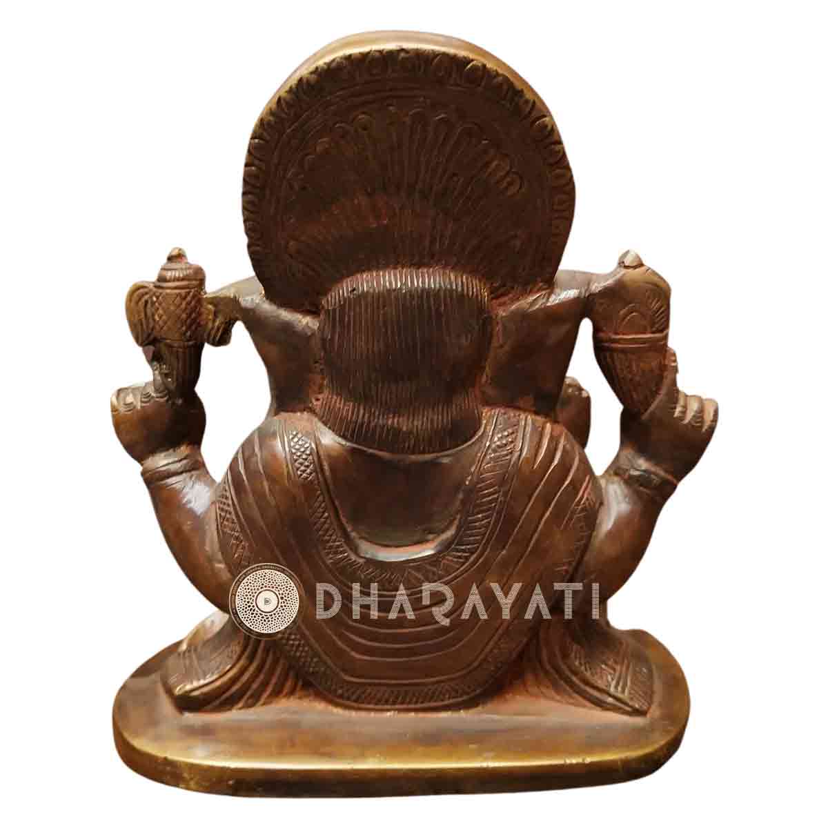 Brass Ganesha with four arms