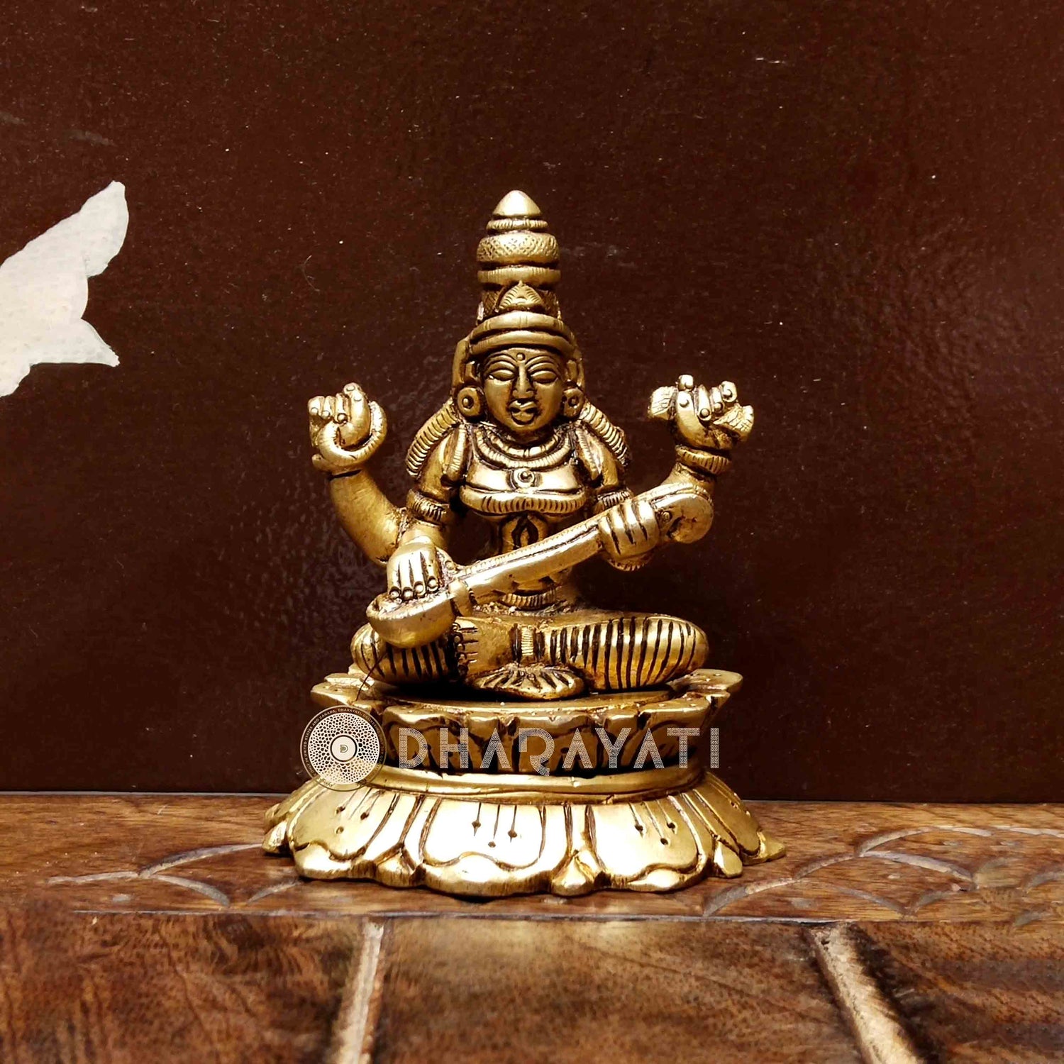 Brass Saraswathi Idol